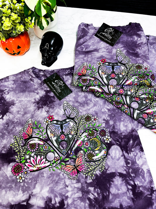 Butterfly Planchette | Blackberry Tie Dye T-Shirt