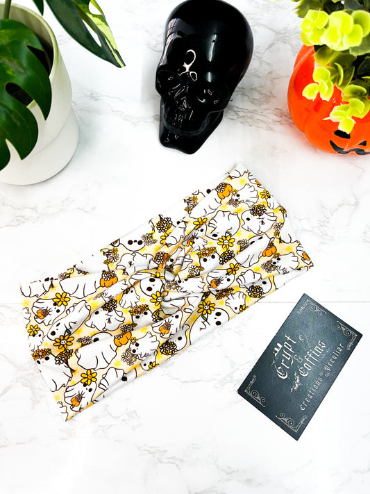 Sunshine Daisy Ghosties | Twisted Headband