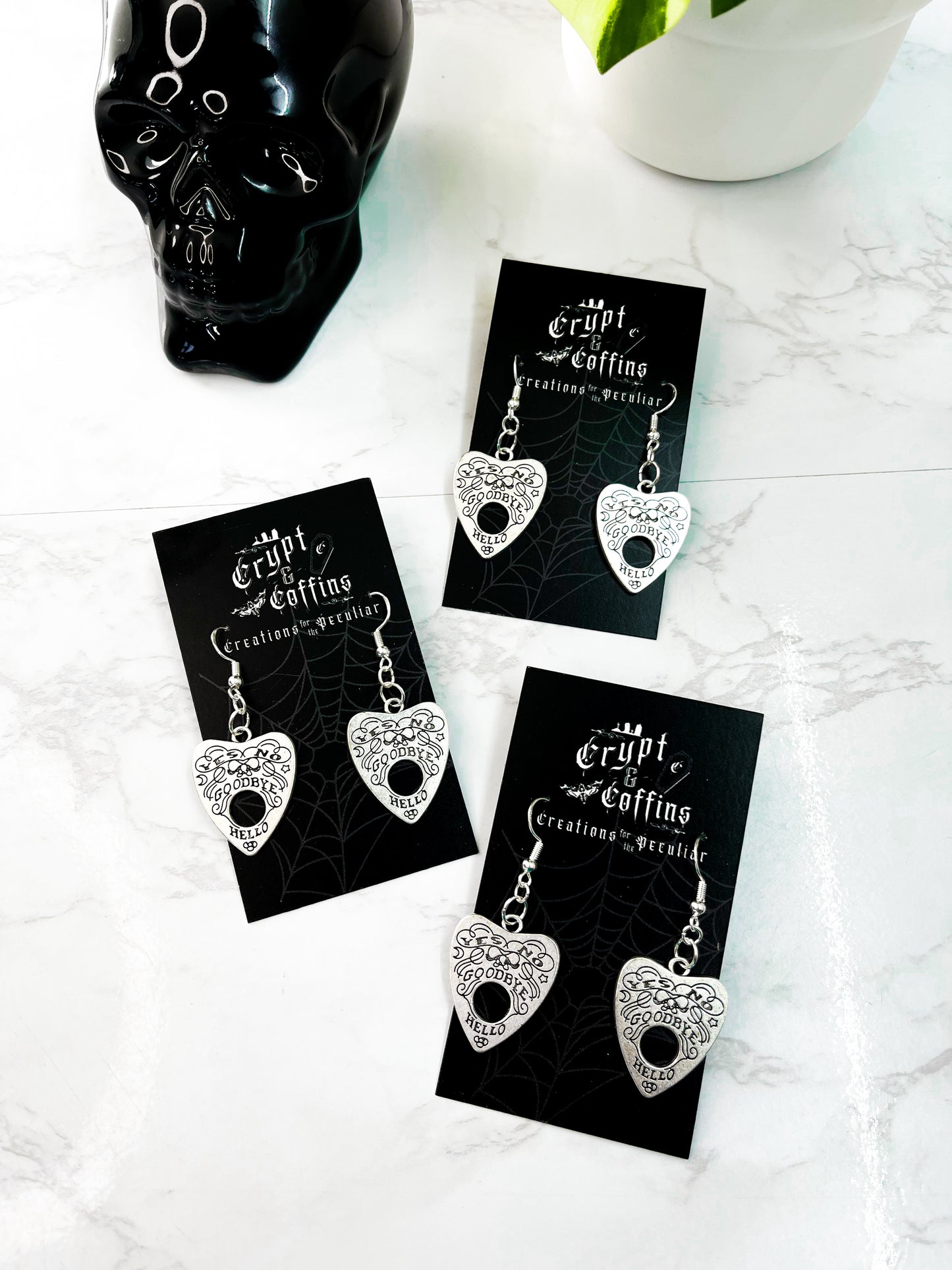 Goodbye Hello | Planchette Dangle Earrings