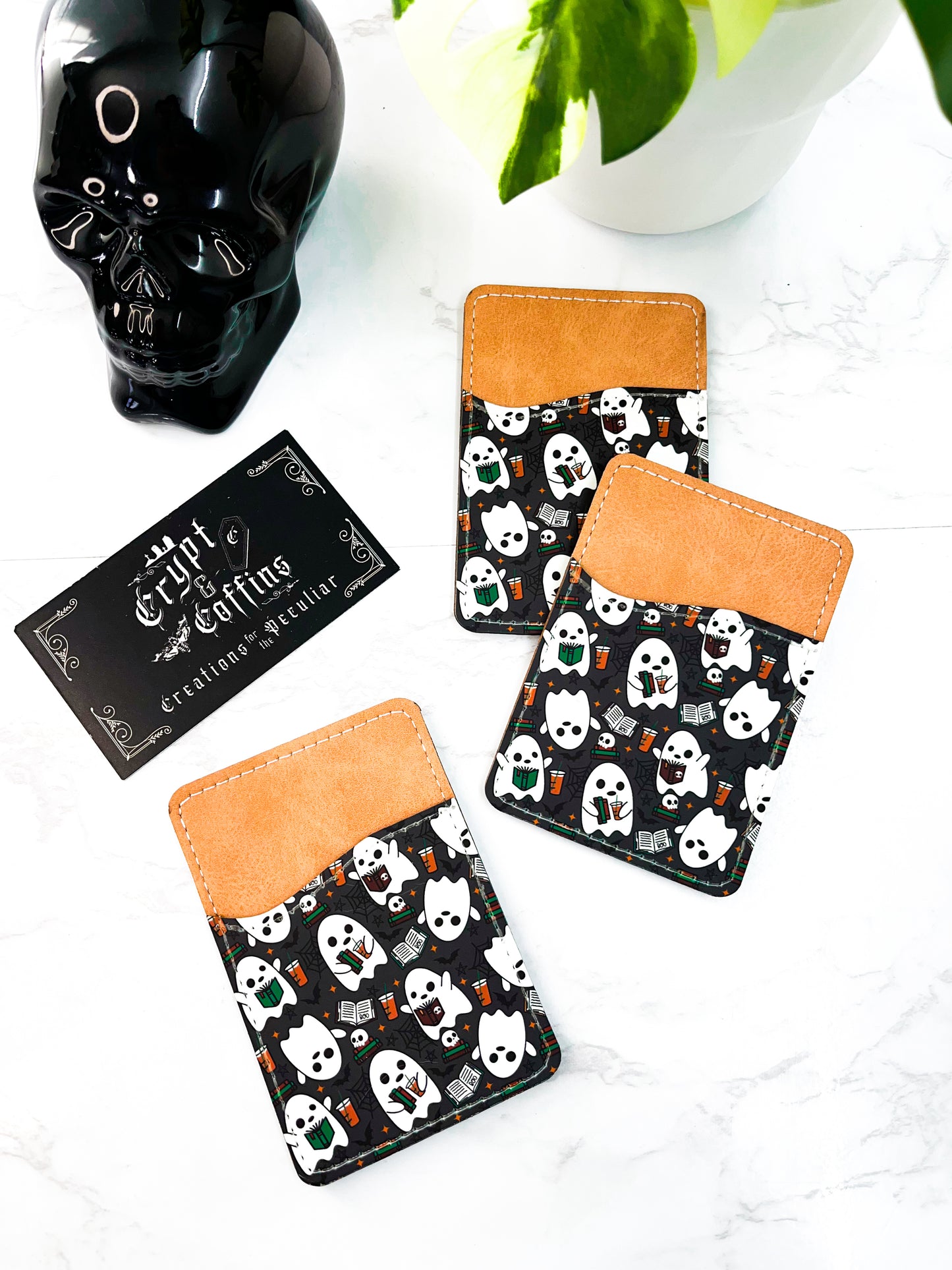 Bookish Chubby Ghosties - Phone Wallet