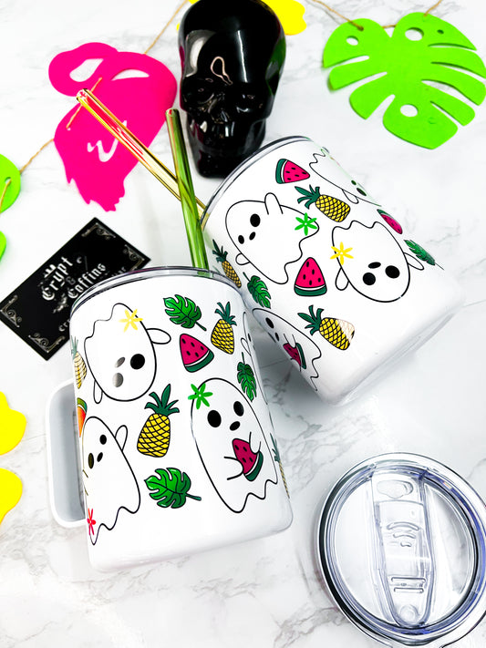 Tropical Ghostie | 12 oz. Travel Mug