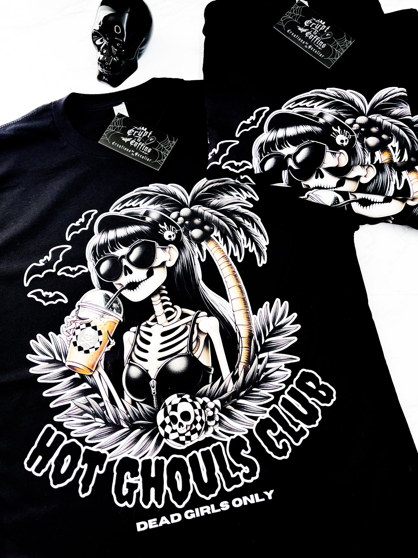 Hot Ghouls Club | Black T-Shirt