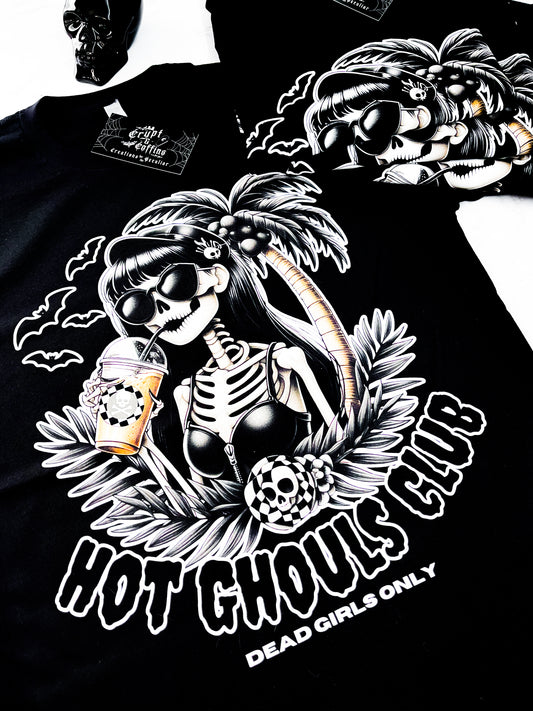 Hot Ghouls Club | Black T-Shirt or Tank
