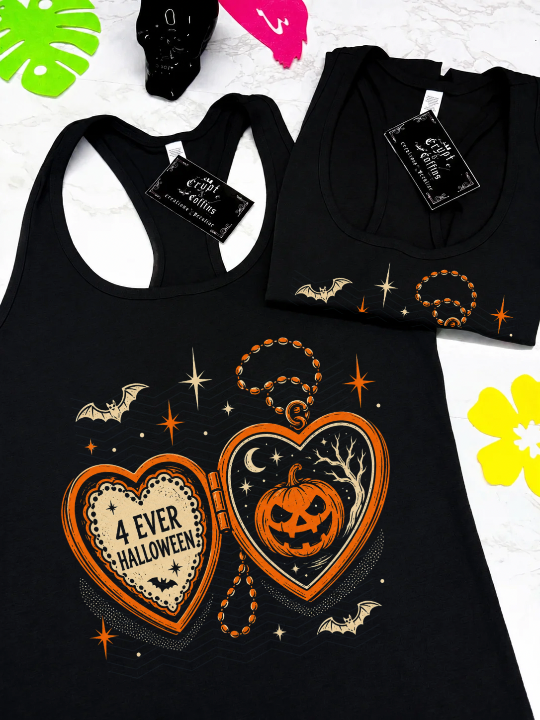 4Ever Halloween Locket | Black T-Shirt or Tank