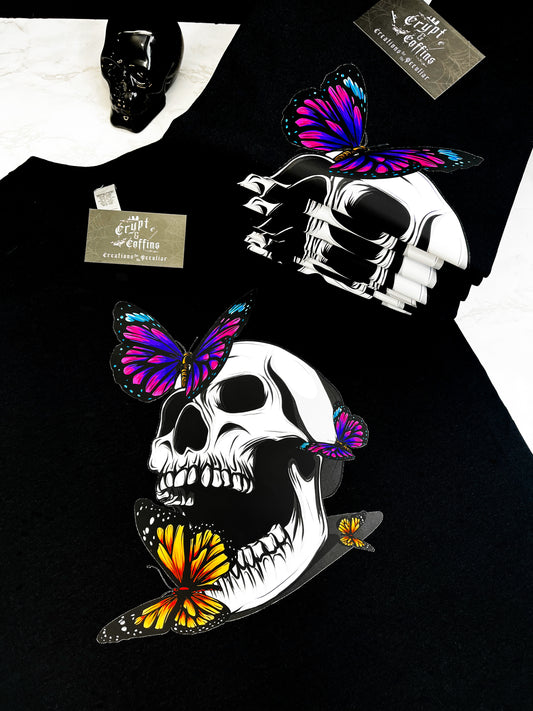 Butterfly Kisses | Black T-Shirt