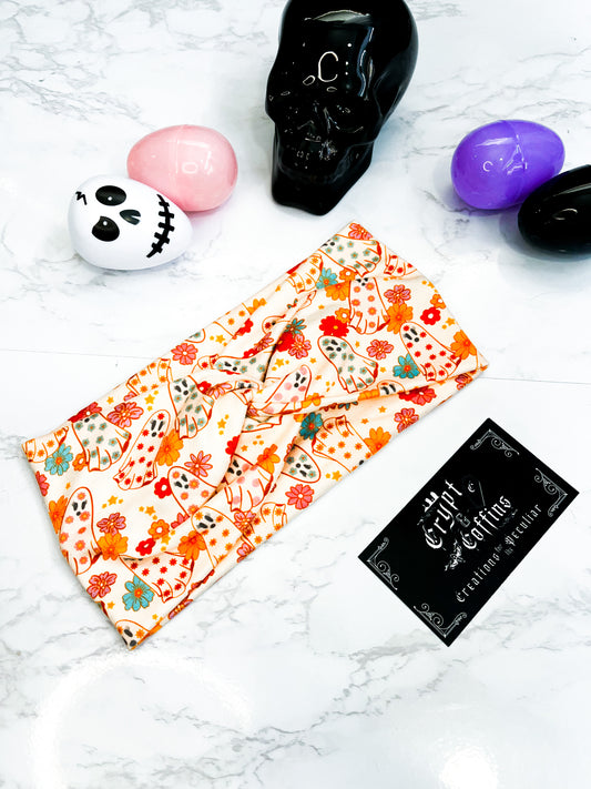 Floral Ghosties | Twisted Headband