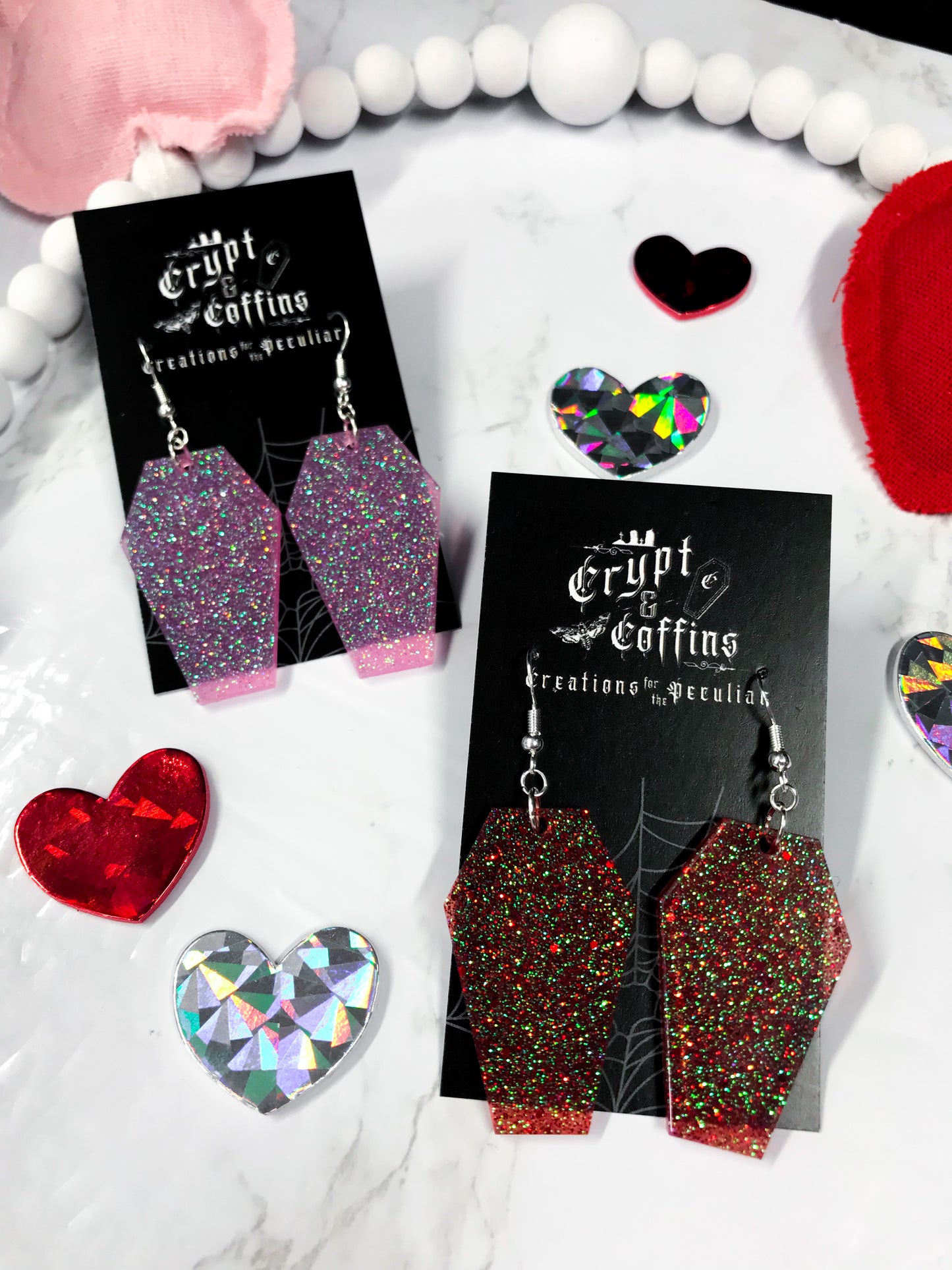 Your Coffin or Mine? | Valentine Coffin Earrings