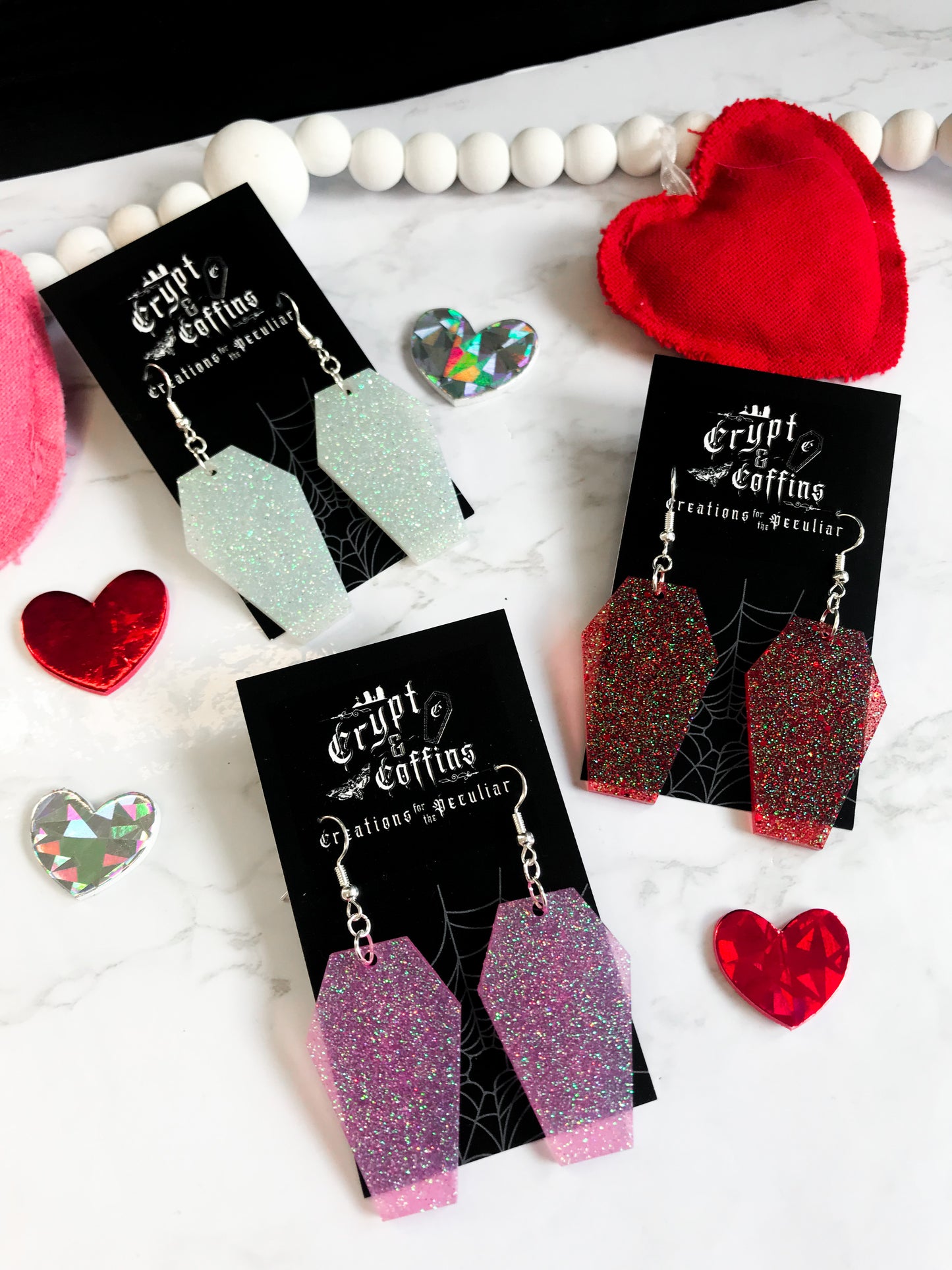 Your Coffin or Mine? | Valentine Coffin Earrings