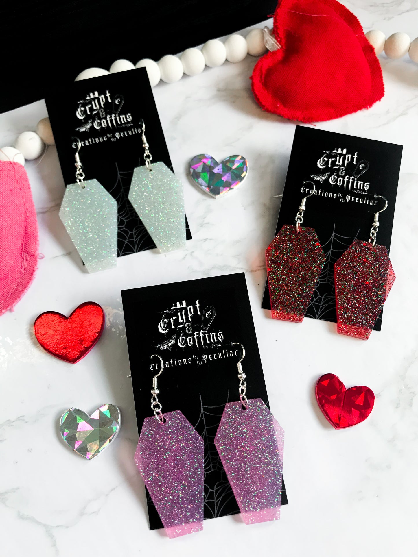 Your Coffin or Mine? | Valentine Coffin Earrings