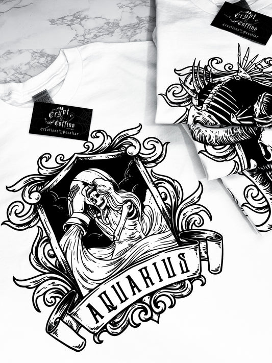 Aquarius | White T-Shirt