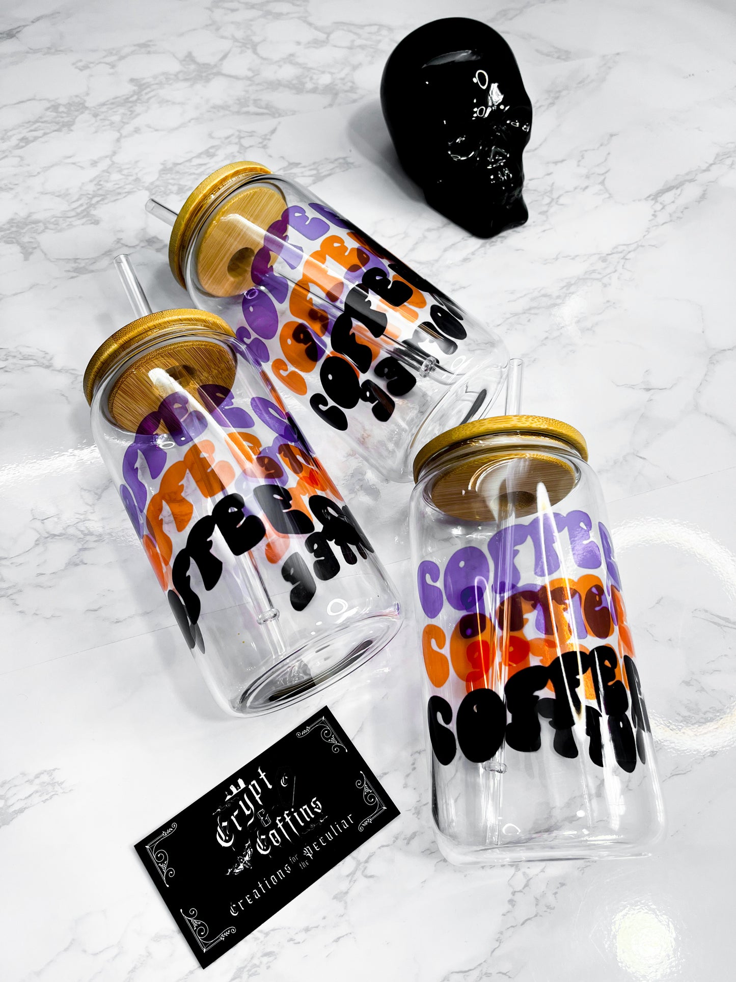 Coffee Coffee Coffee | 16 oz. Hot + Cold Glass Cup