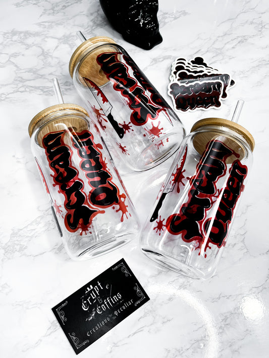 Scream Queen | 16 oz. Hot + Cold Glass Cup