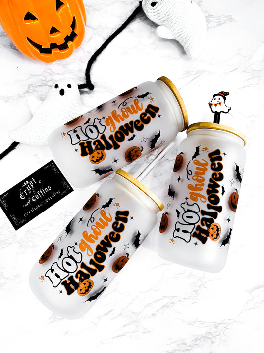 Hot Ghoul Halloween | 16 oz. Hot + Cold Glass Cup