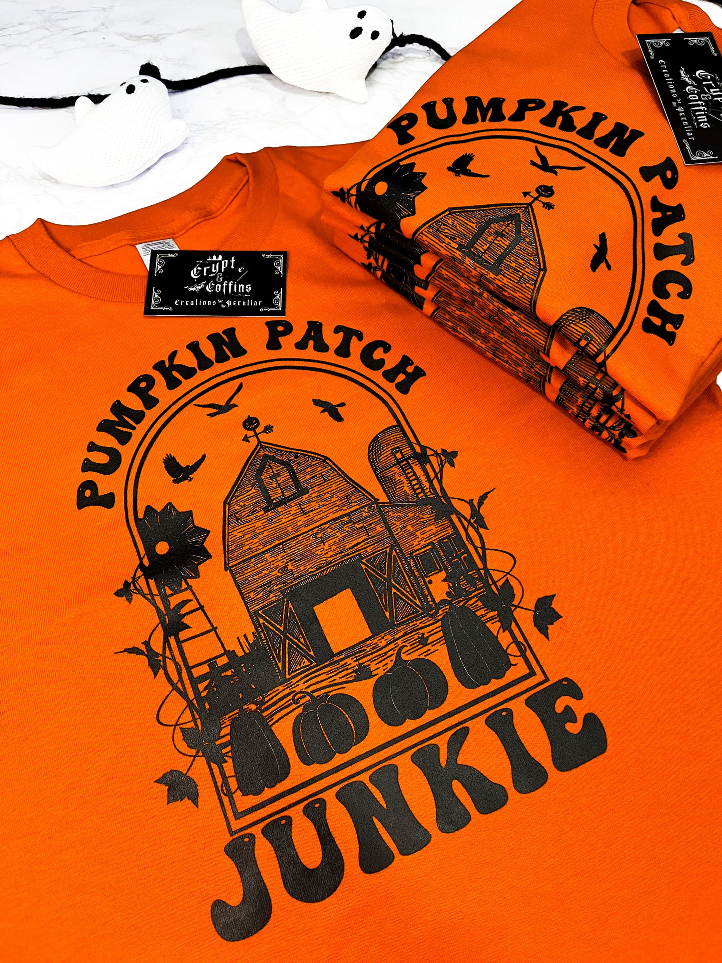 Pumpkin Patch Junkie | Burnt Orange T-Shirt