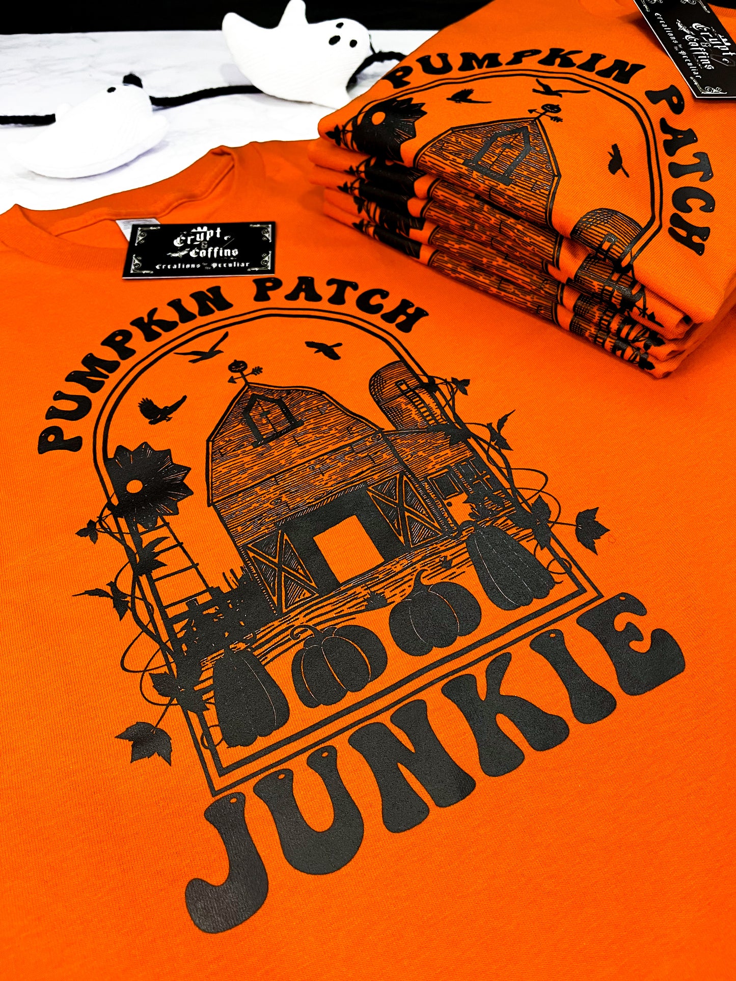 Pumpkin Patch Junkie | Burnt Orange T-Shirt