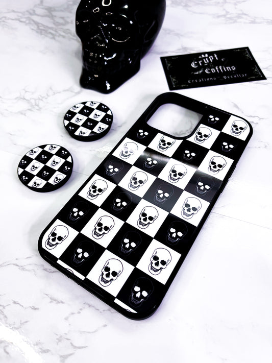 Checkered Skulls | iPhone Protective Case