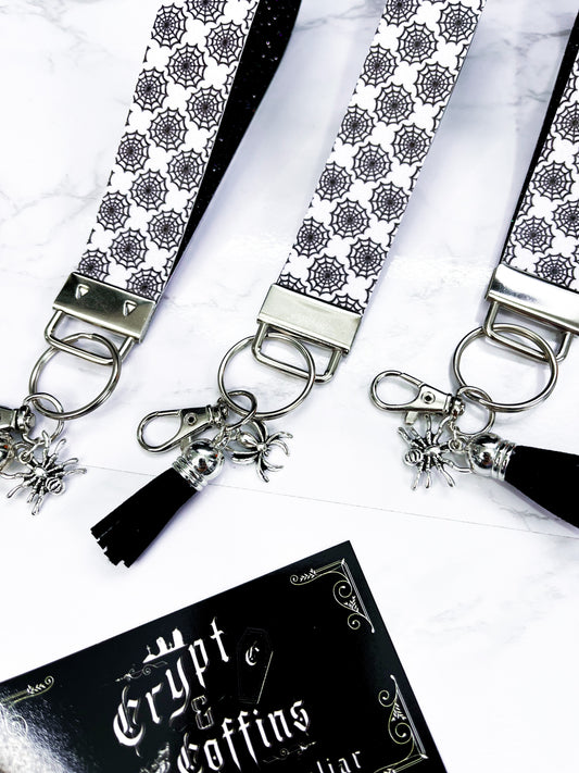 Webs | Faux Leather Keychain Wristlet