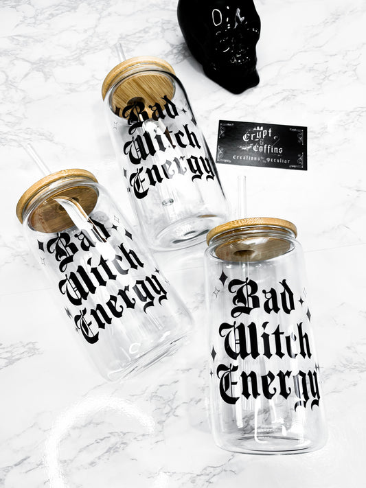 Bad Witch Energy | 16 oz. Hot + Cold Glass Cup