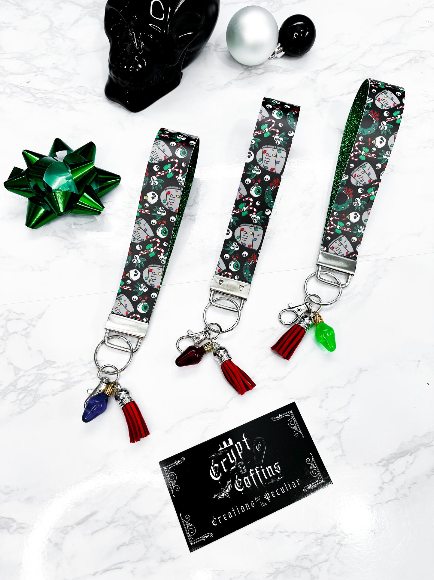 Merry + Fright | Faux Leather Keychain Wristlet