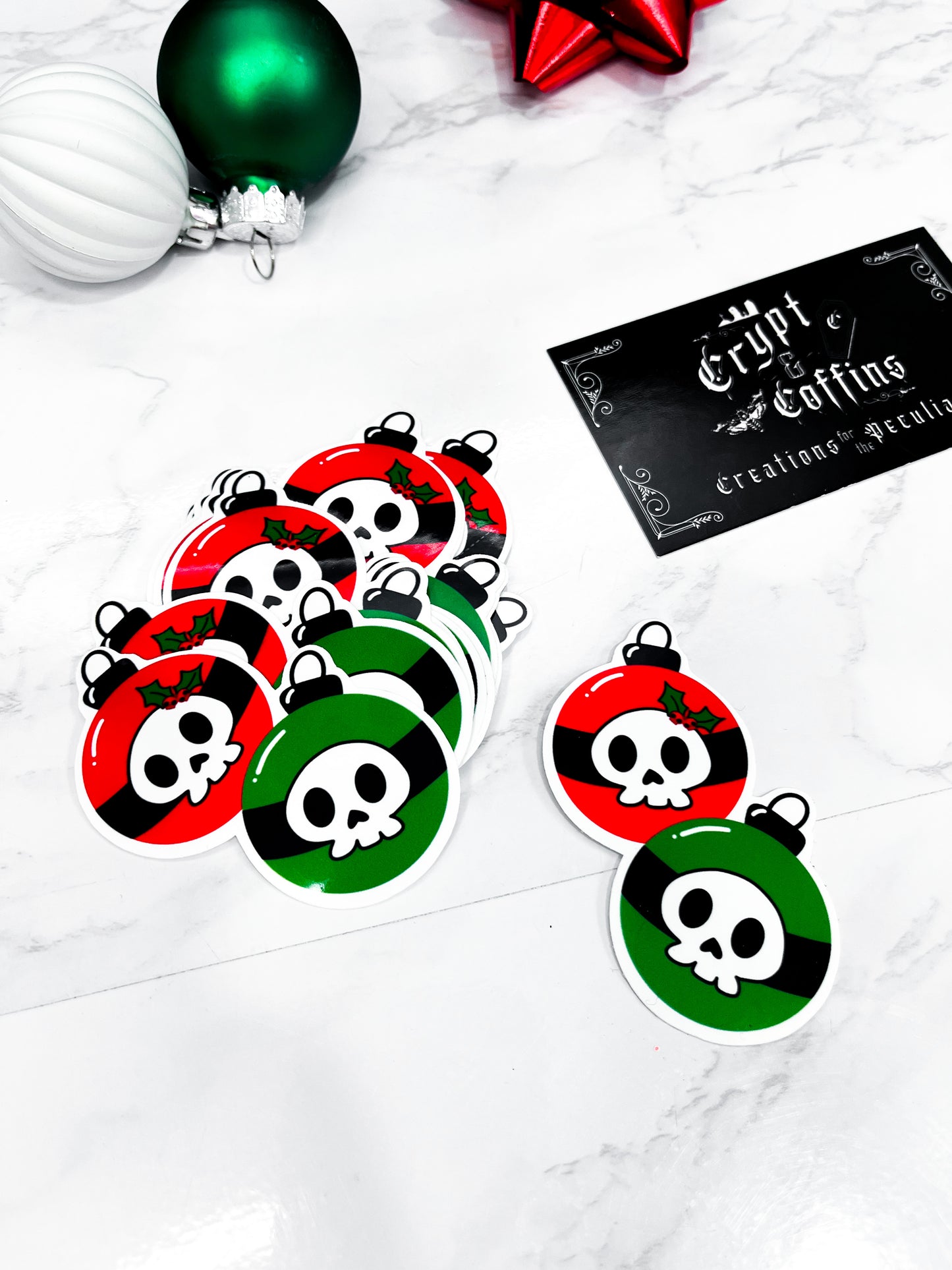 Skull Ornaments | Creepmas Stickers