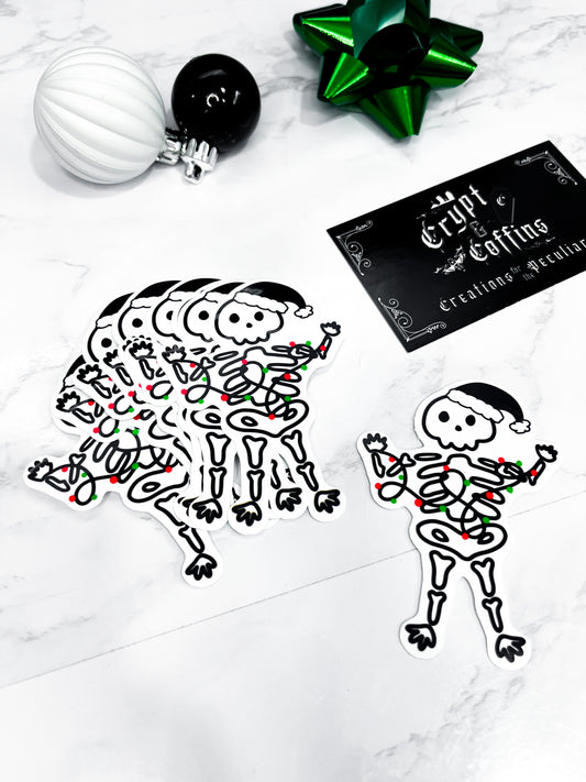 Skellie Xmas Lights | Creepmas Stickers