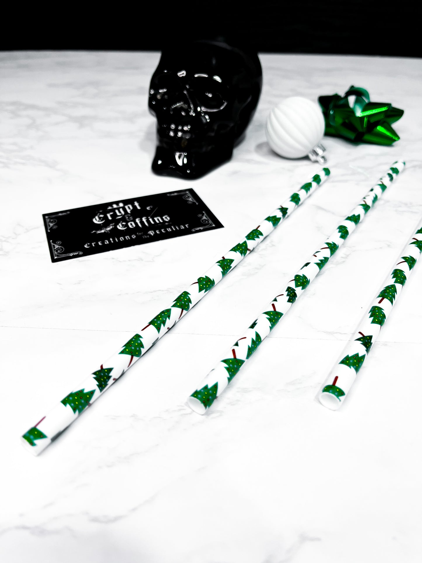 Christmas Tree Straws | Plastic Straws